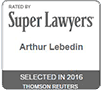 Super Lawyers Arthur L. 2016